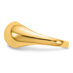 10K Yellow Gold Polished Dome Ring, Size 6 - JewelryAffairs
