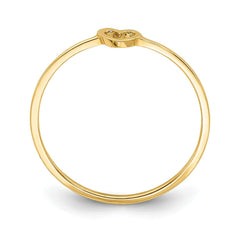 14k Real Yellow Solid Gold Cross Design Ring, Size 7 - JewelryAffairs