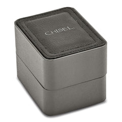 Chisel Mens Matte Black IP-plated Green Dial Watch