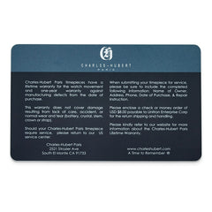 Mens Charles Hubert Stainless Steel White Dial Dress Watch