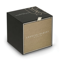 Charles Hubert Stainless Steel Black Dial Men's Watch