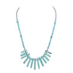 Chip Collection - Silver Turquoise Necklace fine designer jewelry for men and women