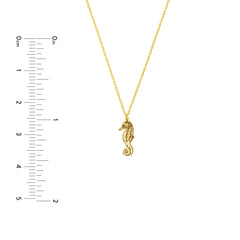 14k Yellow Gold So You Seahorse Pendant Necklace, 18"