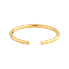 14k Gold Open 5mm Bangle Bracelet, 58x5mm