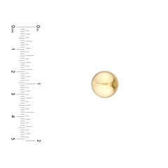 14K Yellow Gold Ball Stud Earrings
