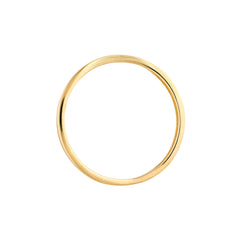 Real Solid 14k Yellow Gold Textured Pinched Band Ring