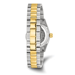 Charles-Hubert Two-Tone Yellow IP-plated Stainless Steel Quartz Red Dial with Dial Watch