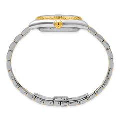 Charles-Hubert Two-Tone Yellow IP-plated Stainless Steel Quartz Red Dial with Dial Watch