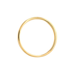 Real Solid 14k Yellow Gold Textured Pinched Band Ring - JewelryAffairs