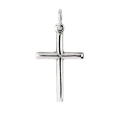 Sterling Silver Cross Pendant, 20 x 35 mm - JewelryAffairs