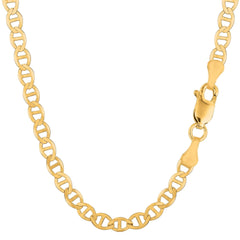 10k Yellow Gold Mariner Link Chain Necklace, 5.5mm - JewelryAffairs