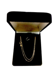 14k Rose Gold Cable Link Chain Necklace, 0.5mm - JewelryAffairs