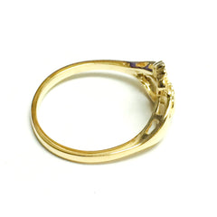 14K Yellow Gold Claddagh Ring, Size 7 - JewelryAffairs