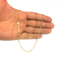 14K Yellow Gold Filled Figaro Chain Necklace, 3.2 mm Wide - JewelryAffairs