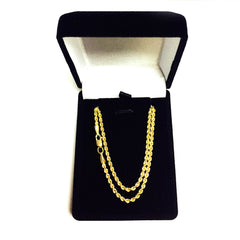 14K Yellow Gold Filled Solid Rope Chain Necklace, 2.1mm Wide - JewelryAffairs