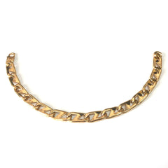 14k Yellow Gold Oval Mariner Link Mens Bracelet, 8.5" - JewelryAffairs