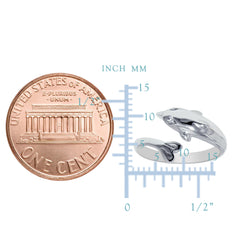 Sterling Silver Dolphin By Pass Style Adjustable Toe Ring fine designer jewelry for men and women