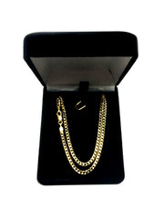 14k Yellow Gold Comfort Curb Chain Necklace, 2.7mm fine designer jewelry for men and women