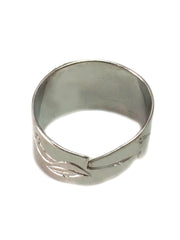 Sterling Silver and Gold Plated Spira Adjustable Ring - JewelryAffairs