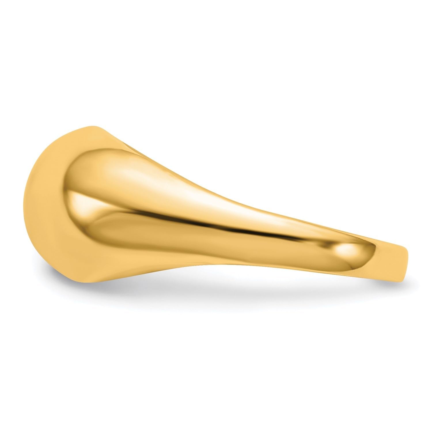 10K Yellow Gold Polished Dome Ring, Size 6 - JewelryAffairs