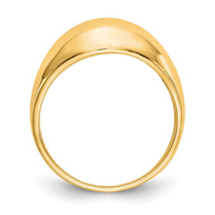 10K Yellow Gold Polished Dome Ring, Size 6 - JewelryAffairs