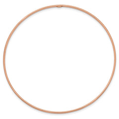 14k Gold 1.5mm High Polished Slip-on Bangle Bracelet, 8 Inches