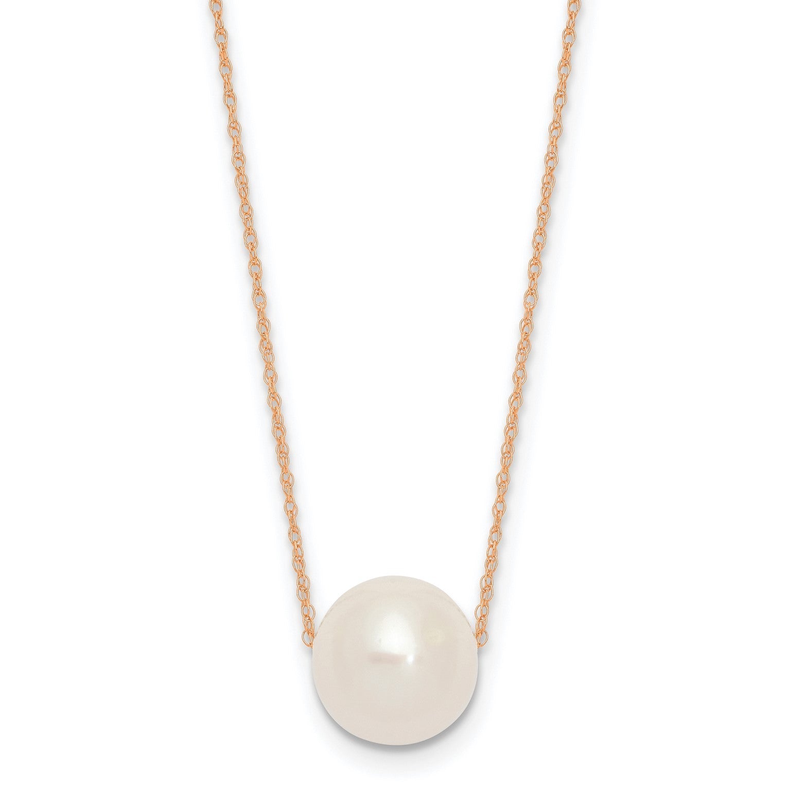 14k Gold Fresh Water 11mm Pearl Necklace, 17" - JewelryAffairs