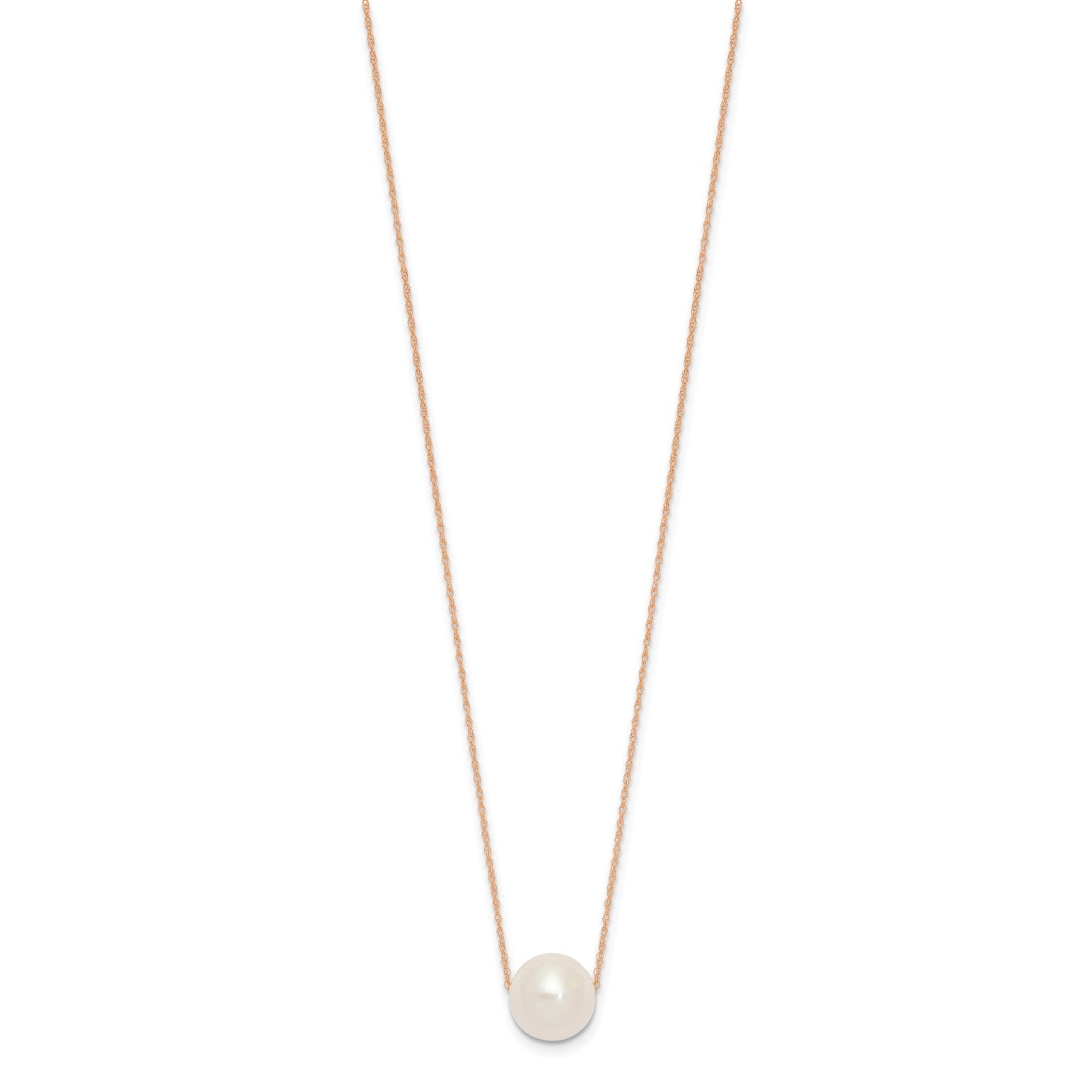 14k Gold Fresh Water 11mm Pearl Necklace, 17" - JewelryAffairs