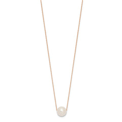 14k Gold Fresh Water 11mm Pearl Necklace, 17" - JewelryAffairs