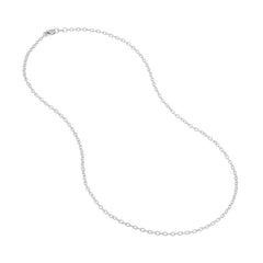 14k Real Solid Gold 1.90mm Rolo Chain Necklace