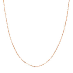 14k Real Solid Gold 1.90mm Rolo Chain Necklace - JewelryAffairs