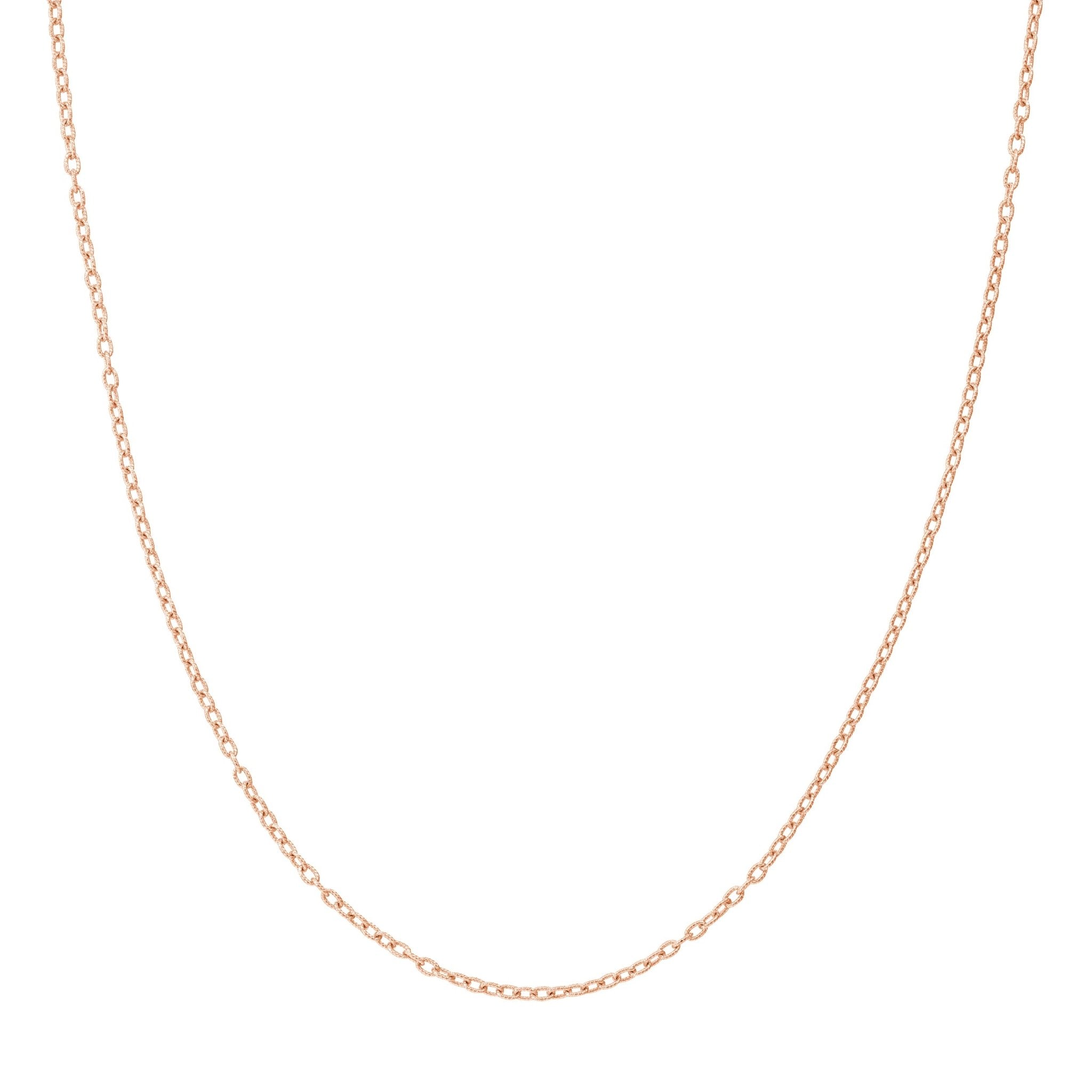 14k Real Solid Gold 1.90mm Rolo Chain Necklace - JewelryAffairs
