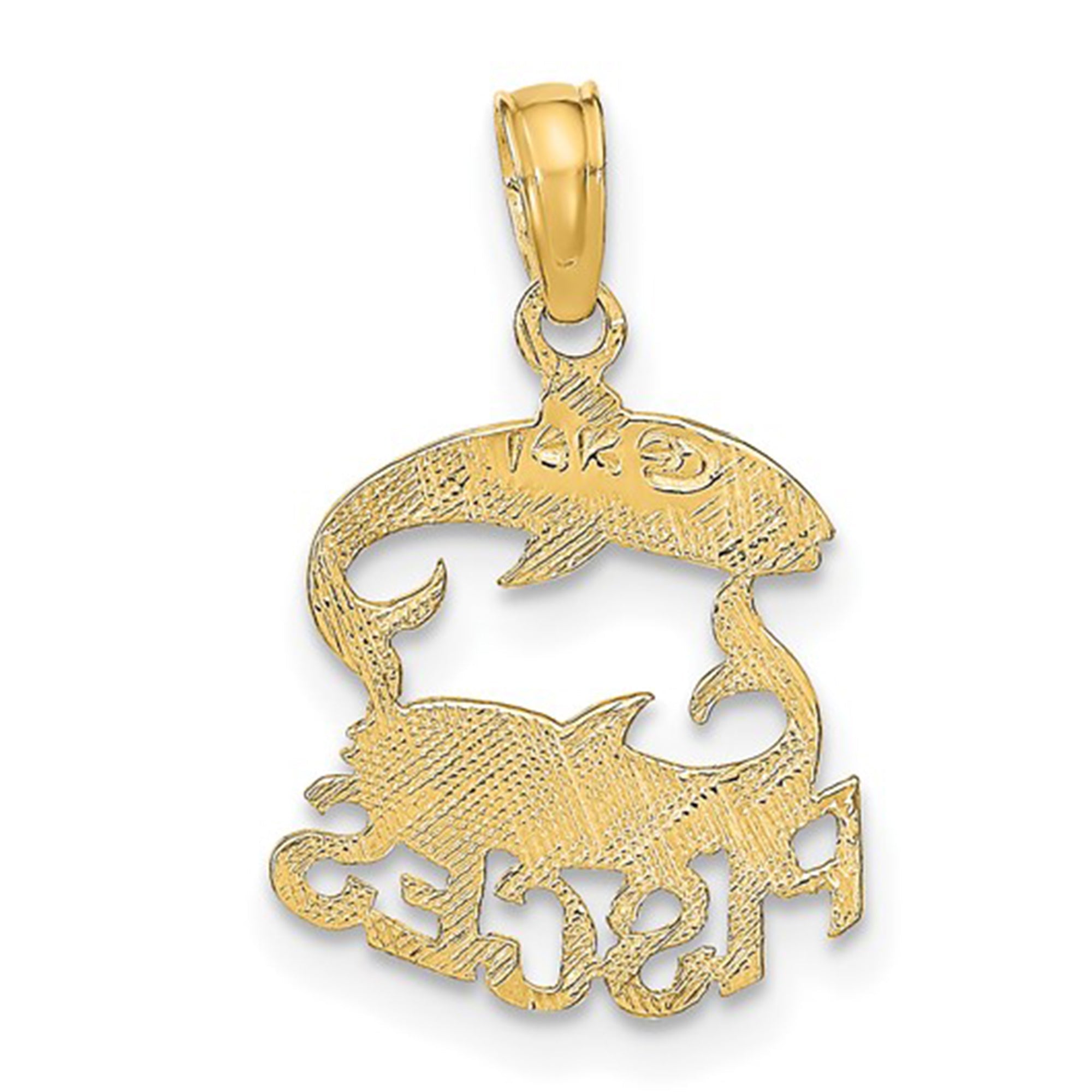 14k Real Solid Gold Zodiac Birth Symbol Pendant Charm - JewelryAffairs