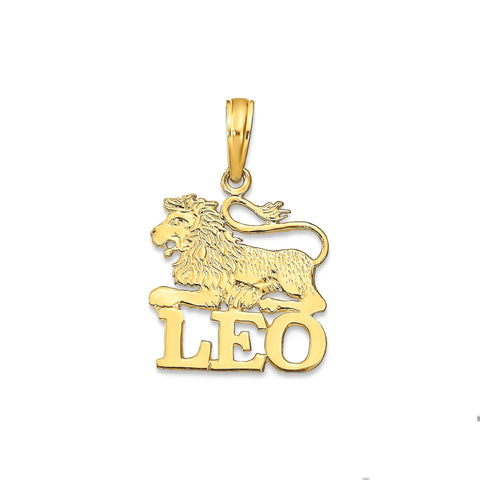 14k Real Solid Gold Zodiac Birth Symbol Pendant Charm
