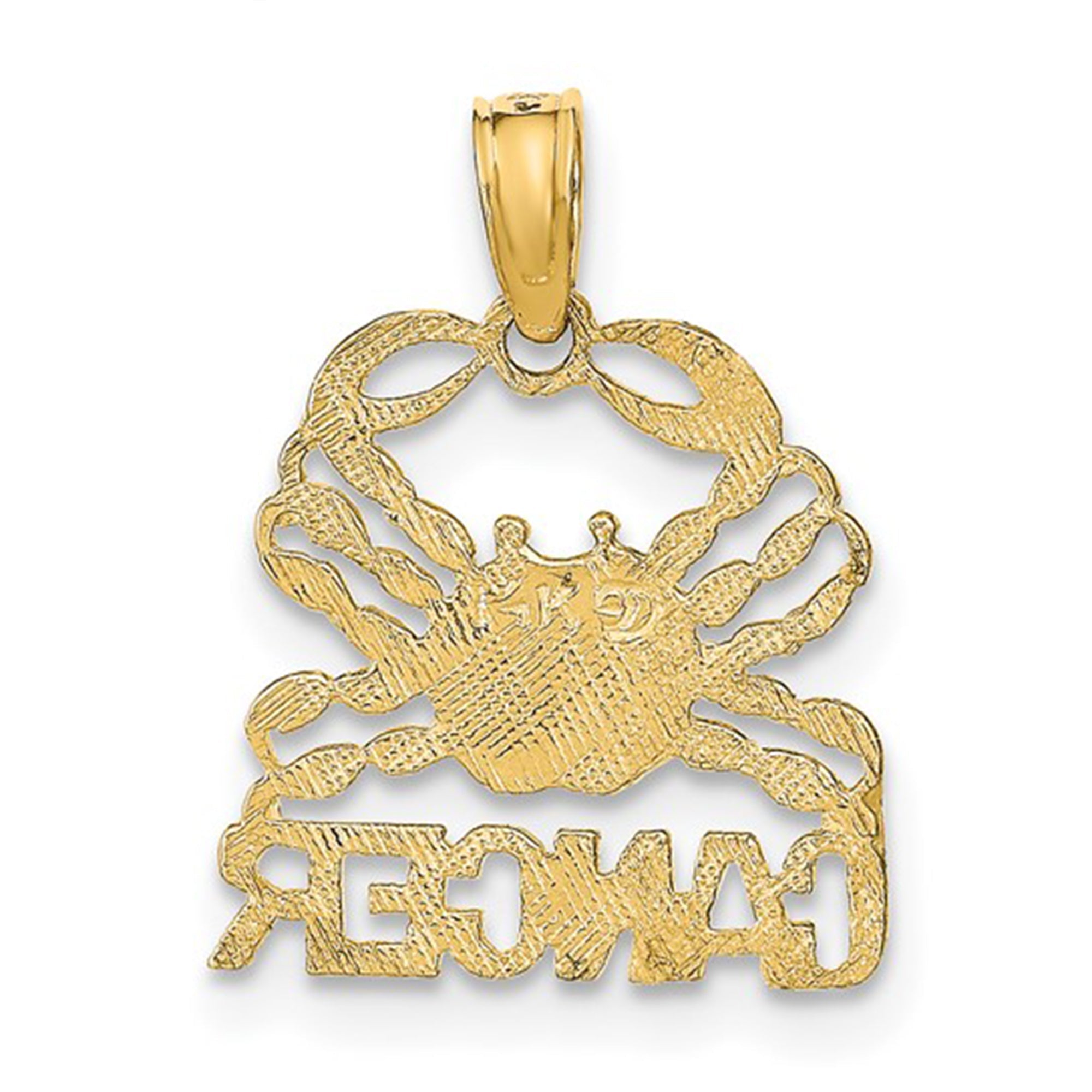 14k Real Solid Gold Zodiac Birth Symbol Pendant Charm - JewelryAffairs