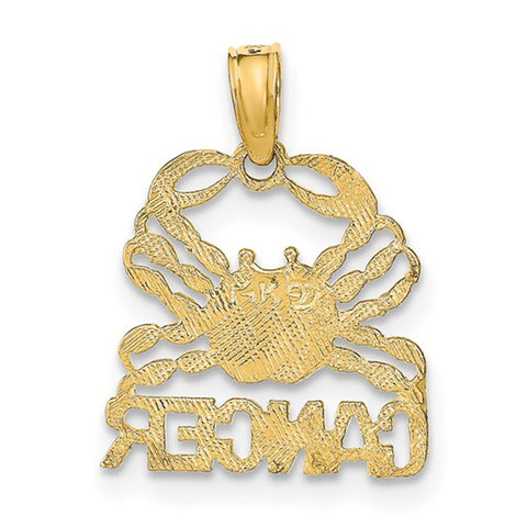 14k Real Solid Gold Zodiac Birth Symbol Pendant Charm