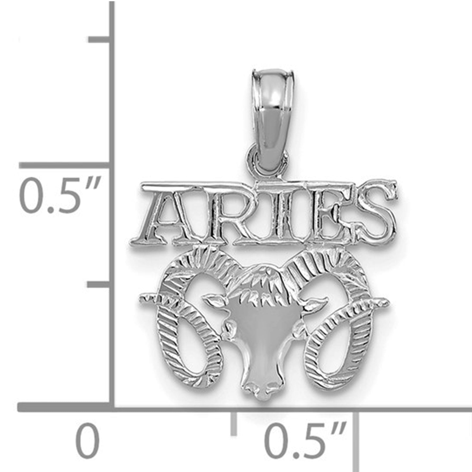 14k Real Solid Gold Zodiac Birth Symbol Pendant Charm - JewelryAffairs