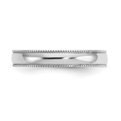 14K White Solid Gold Milgrain Design Adjustable Toe Ring - JewelryAffairs