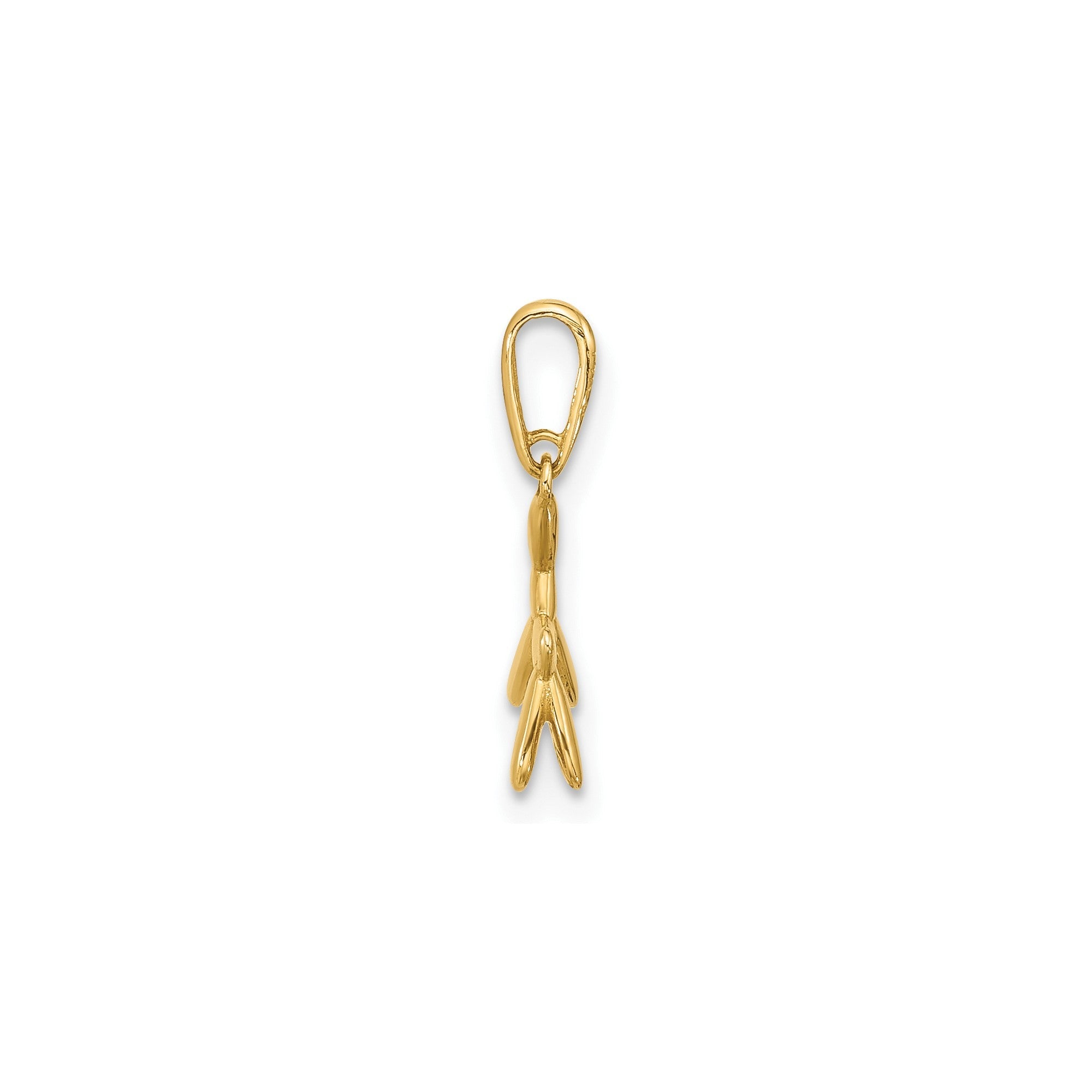 14K Yellow Gold 3D Balloon Puppy Pendant Charm, 15x11mm - JewelryAffairs