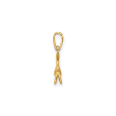 14K Yellow Gold 3D Balloon Puppy Pendant Charm, 15x11mm - JewelryAffairs