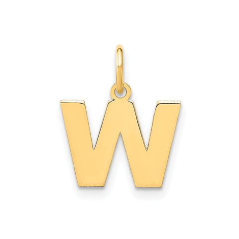 14k Yellow Gold Block Letter Initial Monogram Pendant