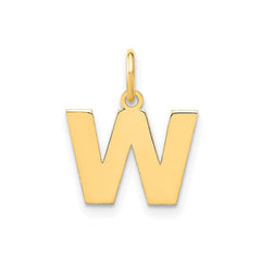 14k Yellow Gold Block Letter Initial Monogram Pendant