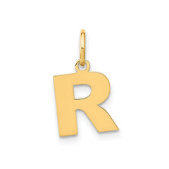 14k Yellow Gold Block Letter Initial Monogram Pendant