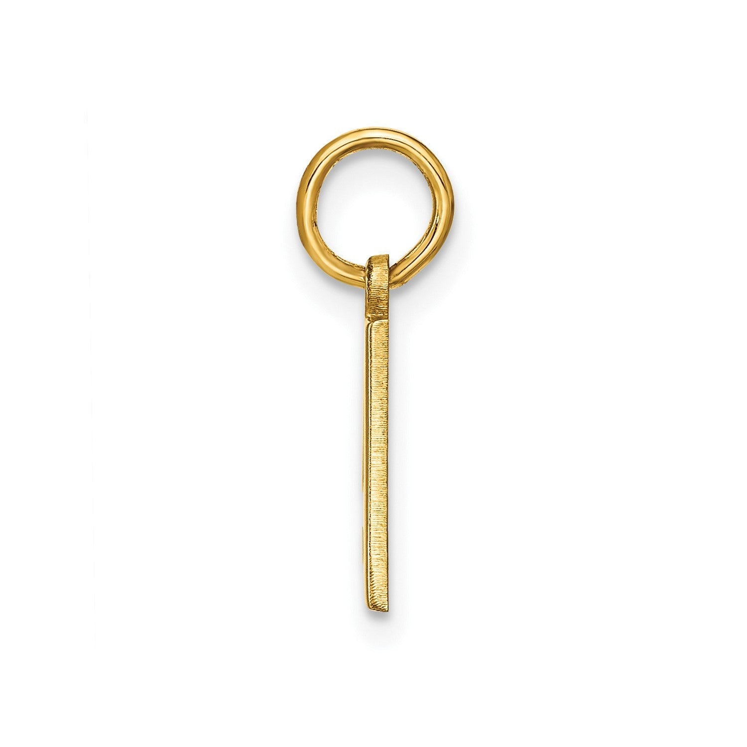 14k Yellow Gold Block Letter Initial Monogram Pendant - JewelryAffairs