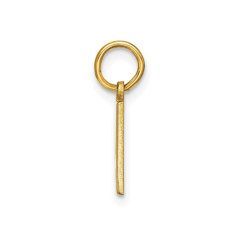 14k Yellow Gold Block Letter Initial Monogram Pendant