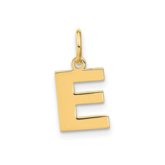 14k Yellow Gold Block Letter Initial Monogram Pendant
