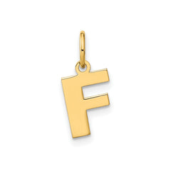 14k Yellow Gold Block Letter Initial Monogram Pendant