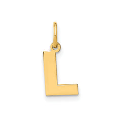 14k Yellow Gold Block Letter Initial Monogram Pendant