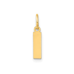 14k Yellow Gold Block Letter Initial Monogram Pendant
