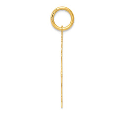 14K Yellow Gold Boy's Silhouette Charm Engravable Pendant